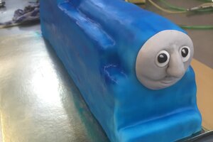 Thomas die Lokomotive Torte Behind the scenes 7